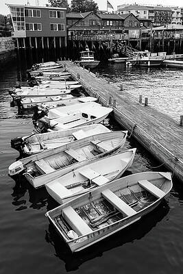 Maine Wall Art featuring the photograph Skiffs In Bar Harbor by Craig A Walker