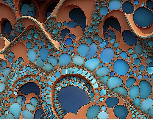 Reflection Digital Art - Sky And Earth by Eris And AI