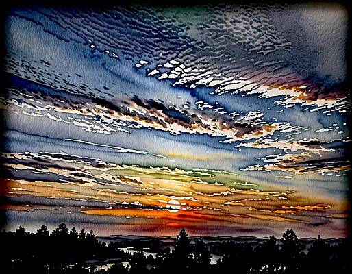 Sky Digital Art - Sky Drama by Eris And AI