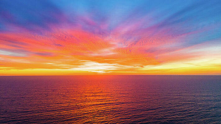 Sunset Photograph - Sky On Fire by Oceanic SkyView