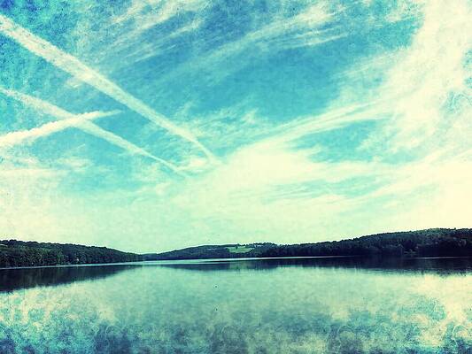 Wall Art featuring the photograph Sky Trails by Onedayoneimage Photography