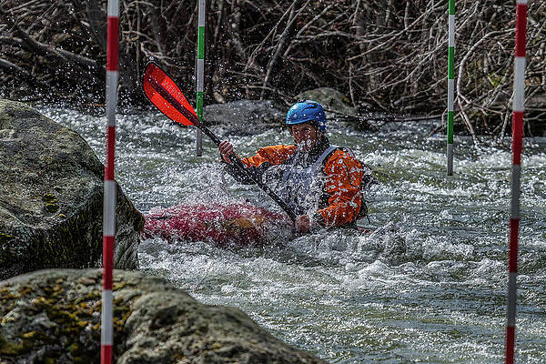 Oregon Photograph - Slalom Splash by Tim Lyden