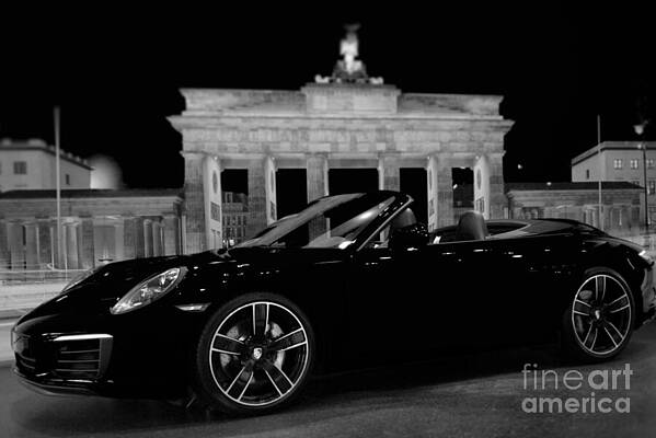 Sleek Convertible Near Brandenburg Gate Wall Art
