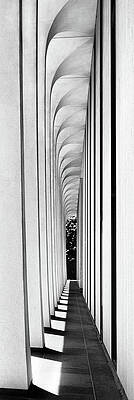 Abstract Wall Art featuring the photograph Slender Arcade by Elvira Peretsman