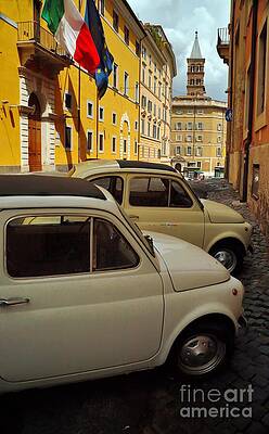 Small Vintage Cars on Italian Street by Stefano Senise