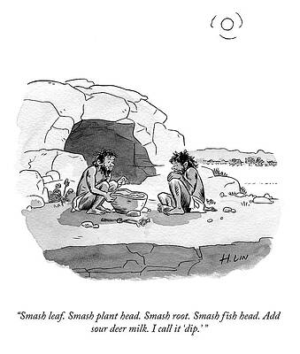 Recipe Drawing - Smash Leaf by Hartley Lin