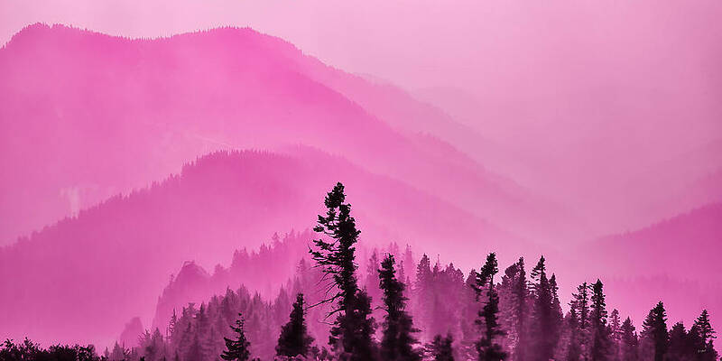 Mountain Photograph - Smoke In The Mountains by Bruce Block