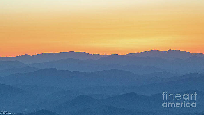 Tennessee Wall Art featuring the photograph Smoky Mountains 'Blue Layers' by Theresa D Williams Smoky Mountains