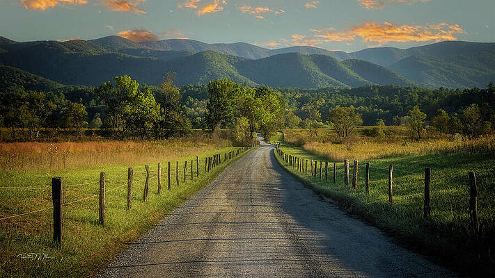 Appalachia Wall Art featuring the photograph Smoky Mountains Cades Cove Hyatt Lane by Theresa D Williams Smoky Mountains
