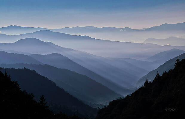 Mountain Layers at Dawn Photograph