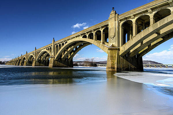 Winter Wall Art featuring the photograph Smooth Ice And Deep Shadows by Anthony Hightower