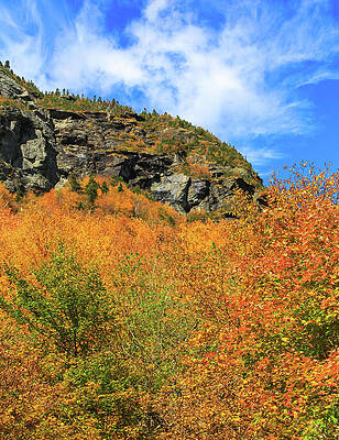 Wall Art featuring the photograph Smugglers Notch Autumn Colors by Dan Sproul
