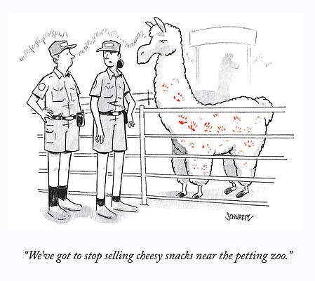 Near Wall Art featuring the photograph Snacks At The Petting Zoo by Benjamin Schwartz