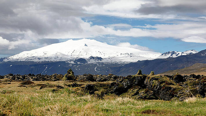 Rocky Photograph - Snaefellsjokull by Nicholas Blackwell