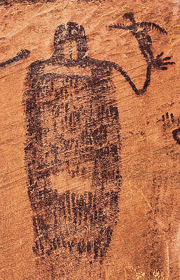 Alien Photograph - Snake In Mouth Anthropomorph, Utah by Abbie Warnock