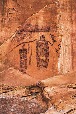Alien Photograph - Snake In Mouth Panel, Utah - Vertical by Abbie Warnock