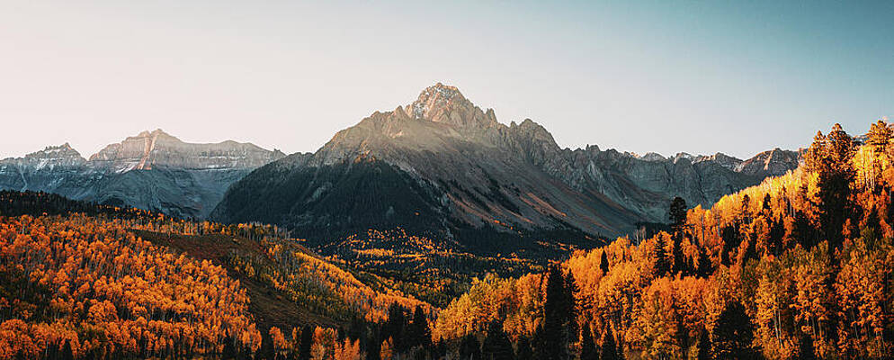 Wall Art featuring the photograph Sneffels Landscape Autumn Sunrise by Dan Sproul
