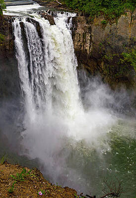 Nature Wall Art featuring the photograph Snoqualmie Falls In Summer by Tommy Farnsworth