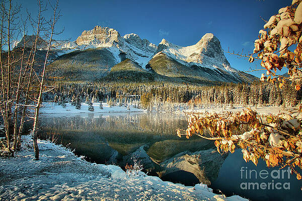 Snow-Capped Mountain Reflection Wall Art