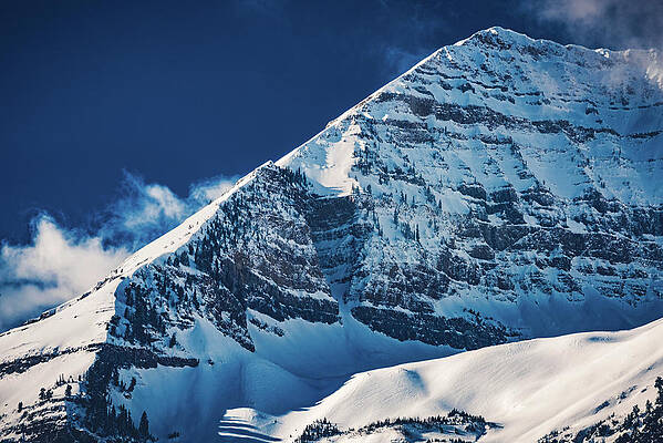 Beautiful Photograph - Snow On Mt. Timpanogos, Utah by Abbie Warnock