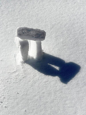 Snowhenge Shadow 1 by Richard Reeve