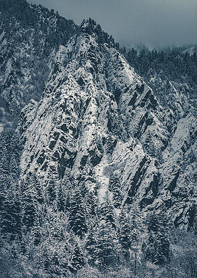 Moody Photograph - Snowstorm Peaks, Big Cottonwood Canyon, UT - Vertical by Abbie Warnock