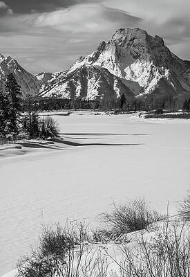 Snowy Mountain Landscape Wall Art