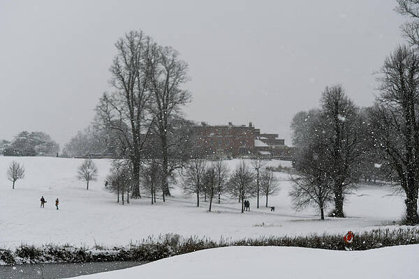 Wall Art featuring the photograph Snowy Scene by Andrew Lalchan