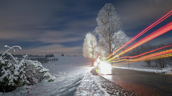 Wall Art featuring the photograph Snowy Winter Wonderland by Andrew Lalchan