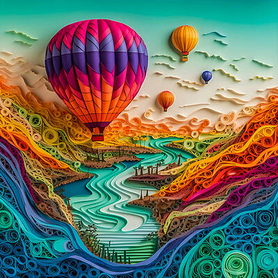 Mountain Digital Art - Soar by Paul Charles