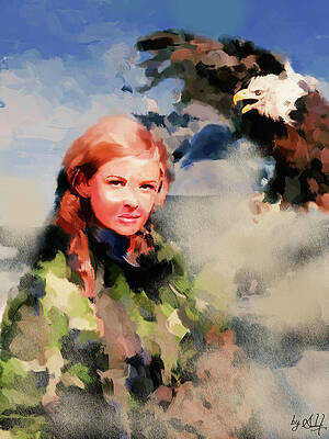 Woman Digital Art - Soldier by Gradify Creations