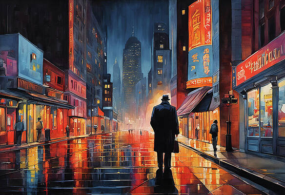 Digital Art - Solitary Man by Deb Beausoleil