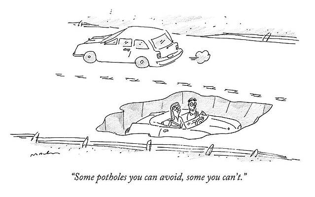 Drive Drawing - Some Potholes You Can Avoid by Michael Maslin