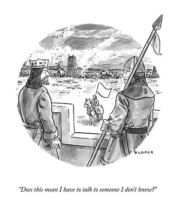 Medieval Negotiation Dilemma Drawing