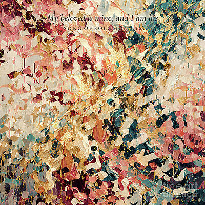 Colorful Abstract Leaf Pattern Wall Art