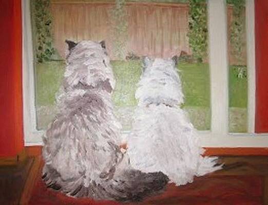 Painting - Sookie And Sebastian by Juliette Becker