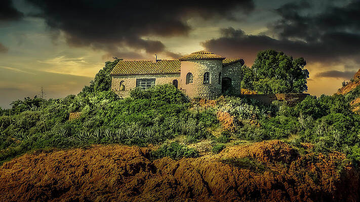 Landscape Photograph - South Of France Villa by Chris Boulton