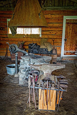 Rustic Wall Art featuring the photograph South Pass City 3, Blacksmith by Kelley King