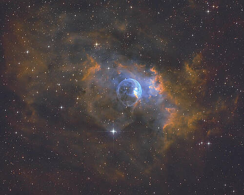 Night Sky Photograph - Space Bubble by Bruce Feagle