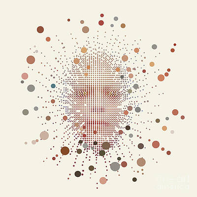 Wall Art featuring the digital art Space Face by BFA Prints