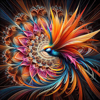 Digital Art - Spectralis Avis by Bill and Linda Tiepelman