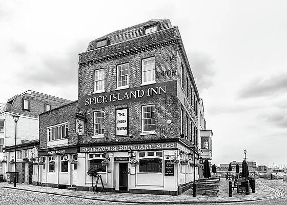 Wall Art featuring the photograph Spice Island Inn Mono by Shirley Mitchell
