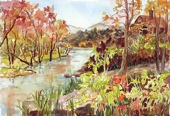 Wall Art featuring the painting Spider Creek #6 by Sheila Parsons