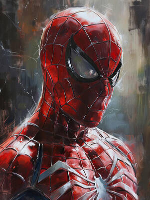 Spider-Man Portrait Painting