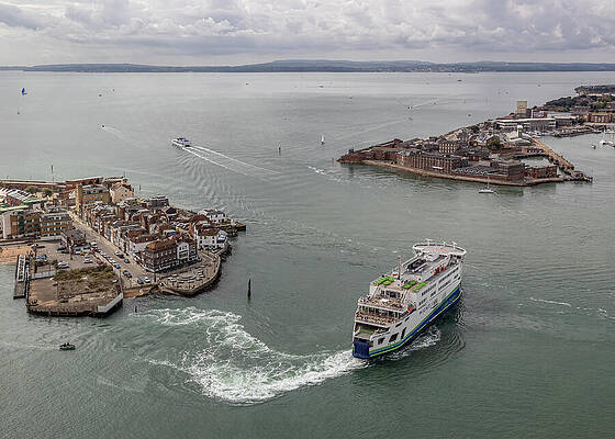 Wall Art featuring the photograph Spinnaker Tower Views by Shirley Mitchell