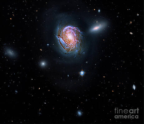 Spiral NGC 4911 Galaxy in Deep Space by Stefano Senise