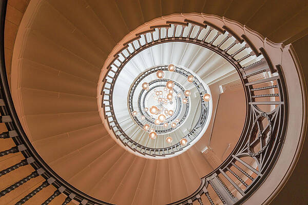 Wall Art featuring the photograph Spiral Staircase by Andrew Lalchan