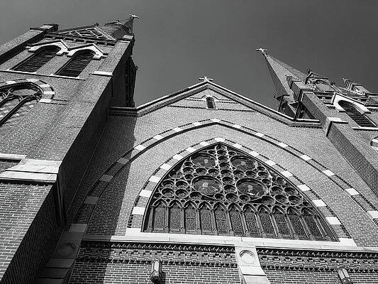 Wall Art featuring the photograph Spires Of Saint Mary's by Steven Nelson