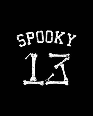 Spooky 13 Halloween Jersey Print