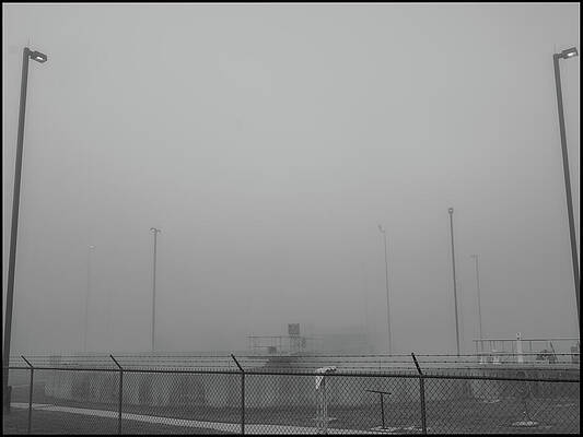 Fog Over Industrial Facility Wall Art